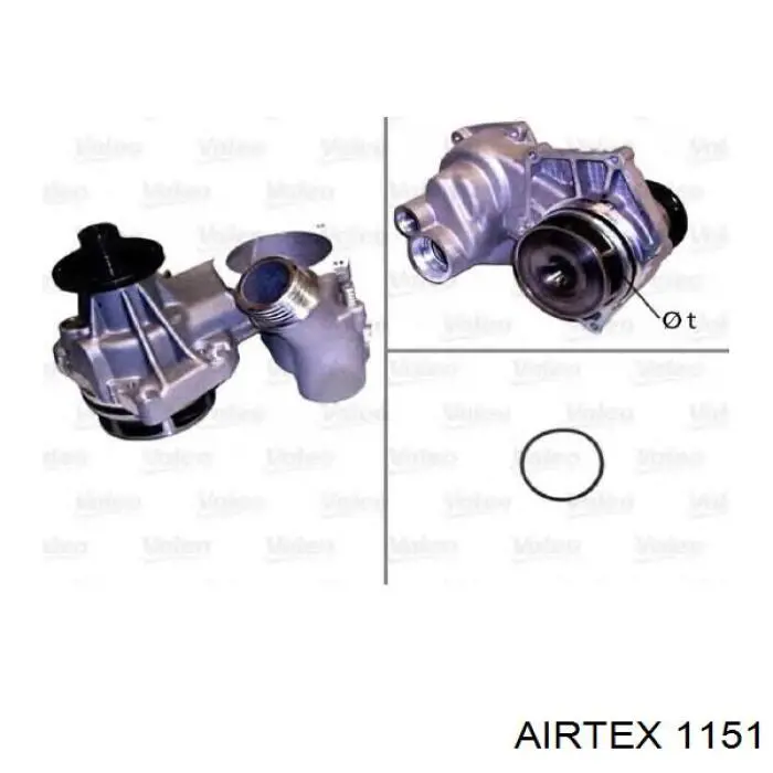 Купить 1151 Airtex Насос охлаждения