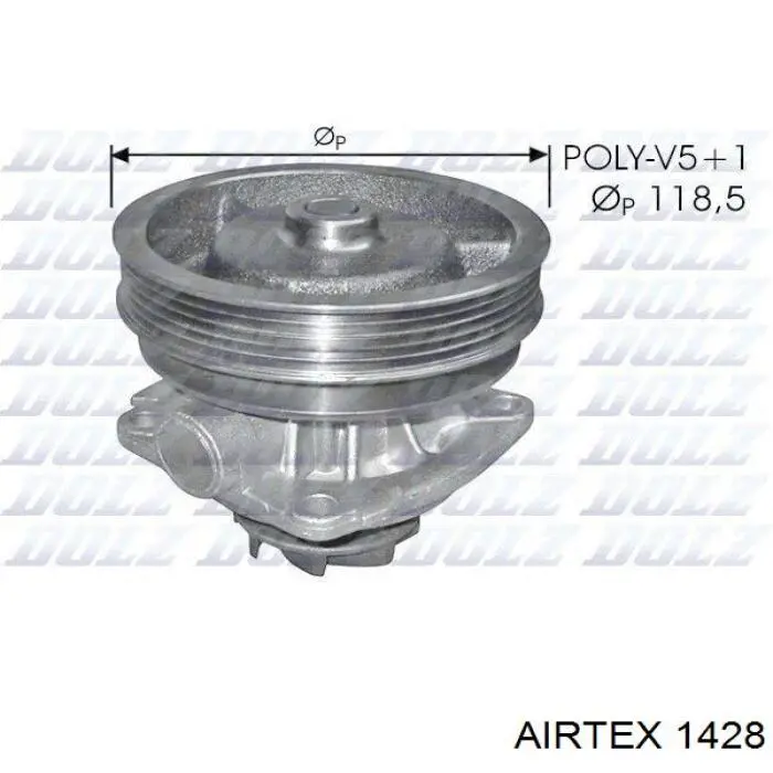 Bomba de agua, completo con caja 1428 Airtex