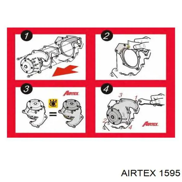 Купить 1595 Airtex Насос охлаждения