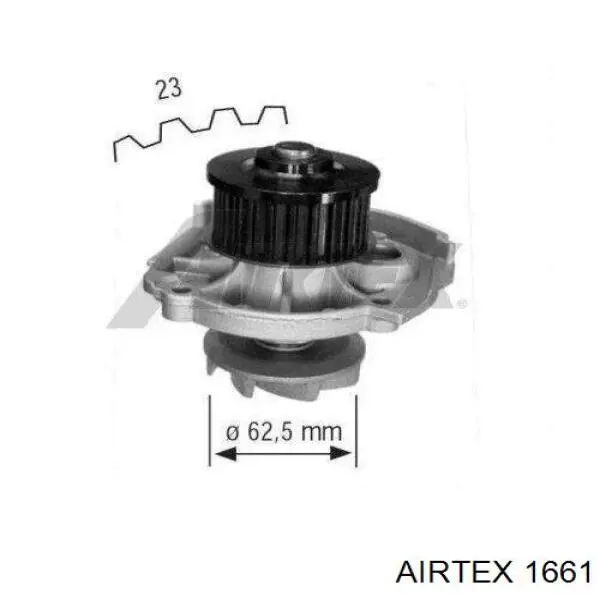 Помпа охлаждения Airtex 1661 цена, от 27.41 USD