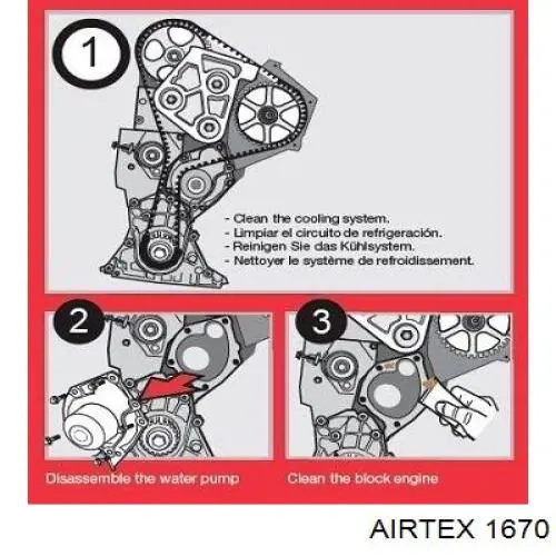 Водяной насос Airtex 1670
