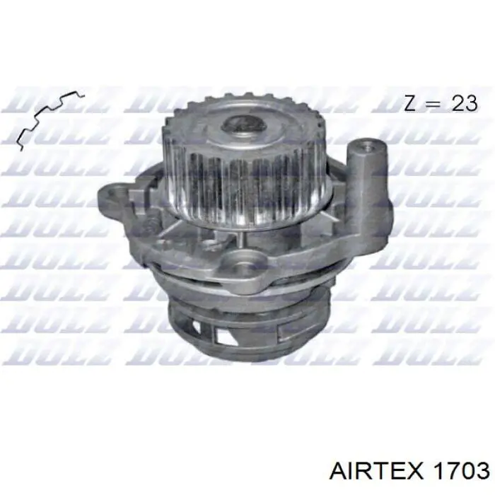 Помпа охлаждения Airtex 1703 цена, от 30.87 USD