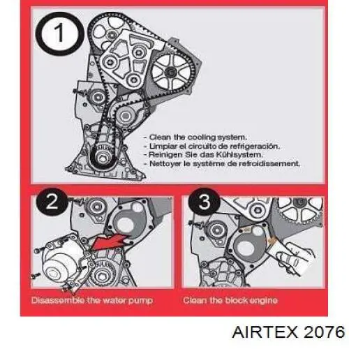 Bomba de agua 2076 Airtex