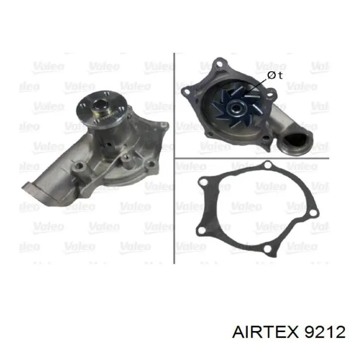 Помпа охлаждения Airtex 9212 цена, от 26.84 USD