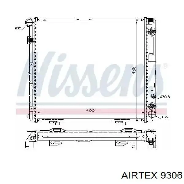 9306 Airtex Насос водяной