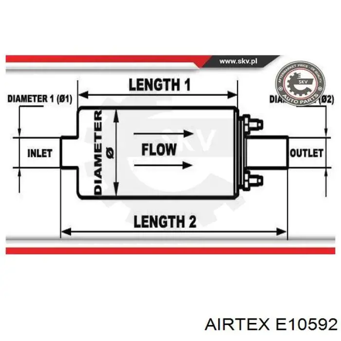Магистральный бензонасос E10592 Airtex
