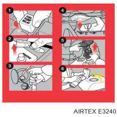 Элемент-турбинка топливного насоса E3240 Airtex