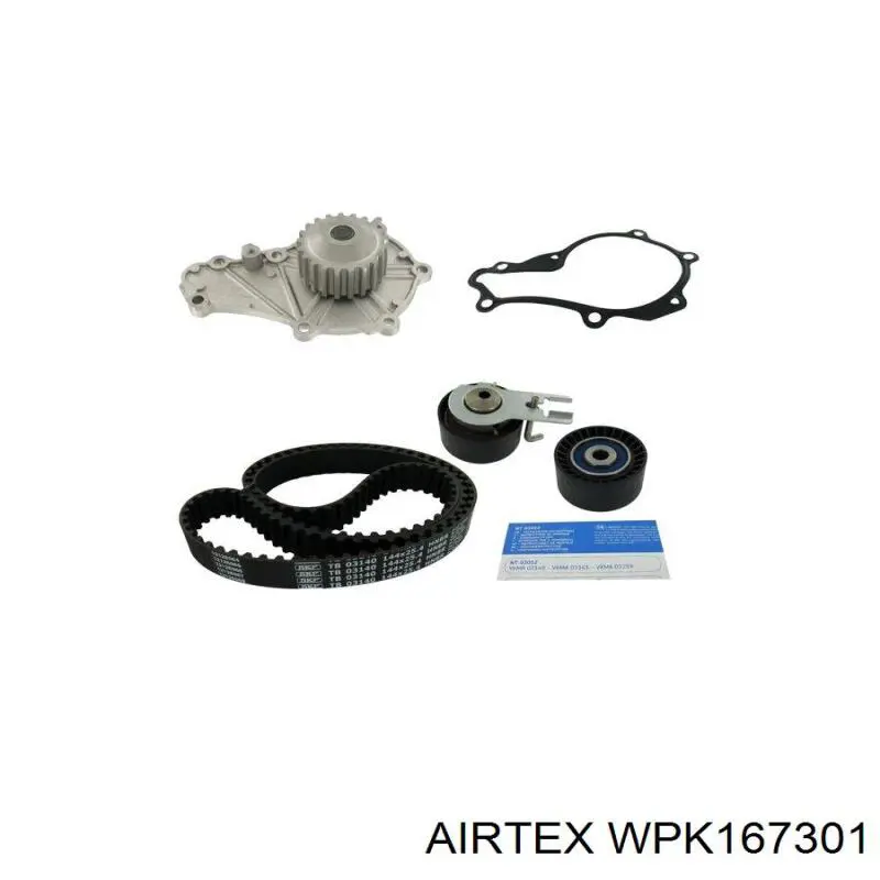 Комплект ГРМ WPK167301 Airtex