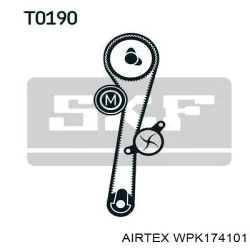 ГРМ ремни, комплект Airtex WPK174101 цена, от 73.38 USD