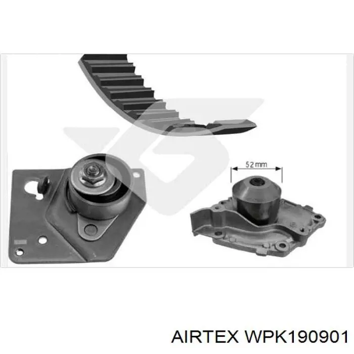 ГРМ ремни, комплект Airtex WPK190901 цена, от 98.99 USD