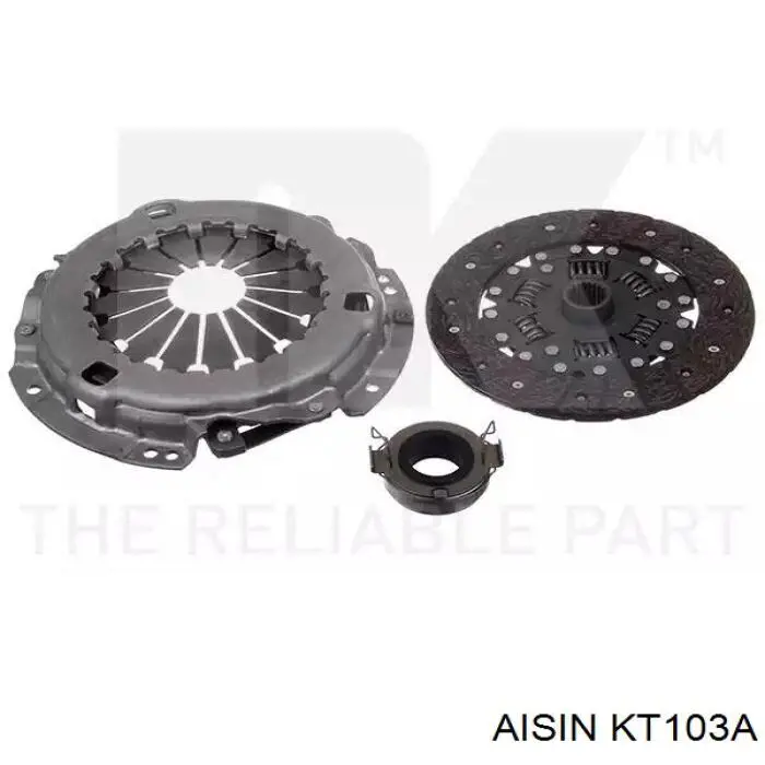 Купить KT103A Aisin Комплект сцепления (диск, корзина, подшипник)
