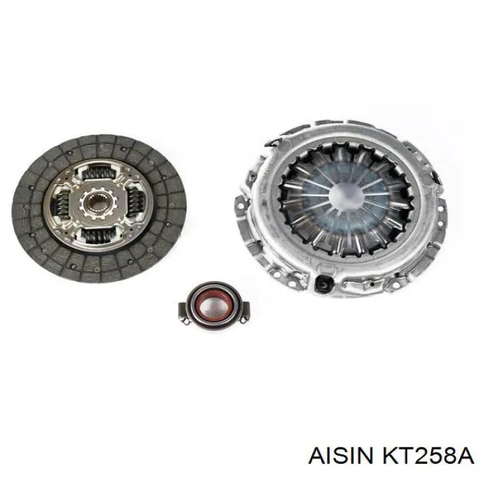 Купить KT258A Aisin Комплект сцепления (диск, корзина, подшипник)