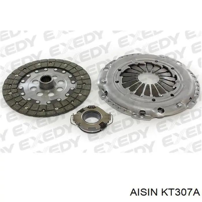 Купить KT307A Aisin Комплект сцепления (диск, корзина, подшипник)