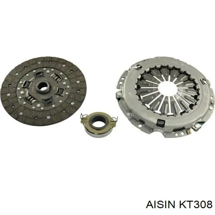 Купить KT308 Aisin Комплект сцепления (диск, корзина, подшипник)