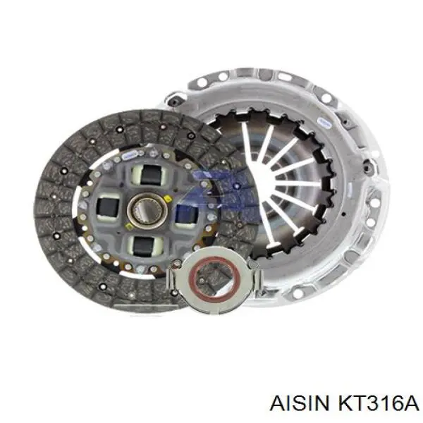 KT316A Aisin kit de embraiagem (3 peças)