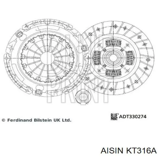 KT316A Aisin Сцепление в сборе