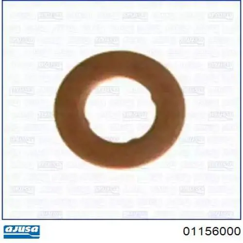 01156000 Ajusa кольцо (шайба форсунки инжектора посадочное)
