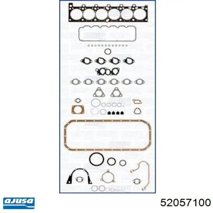 Верхний комплект прокладок двигателя 52057100 Ajusa