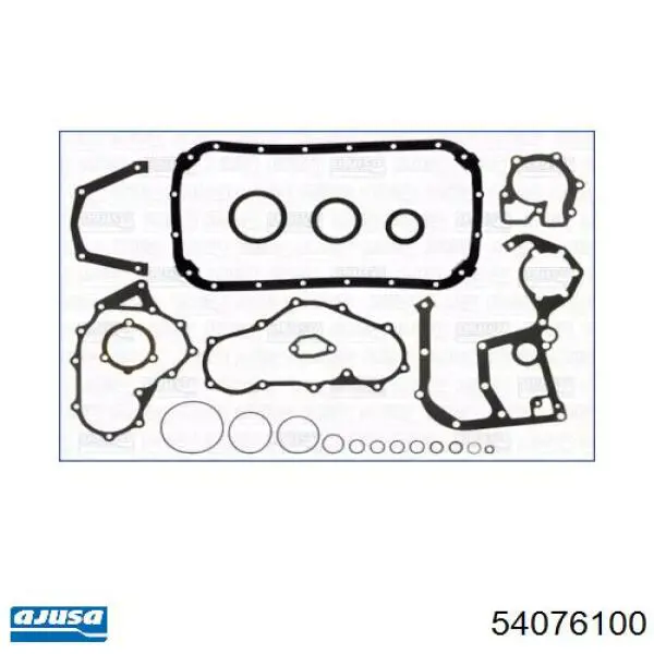 Нижний комплект прокладок двигателя 54076100 Ajusa