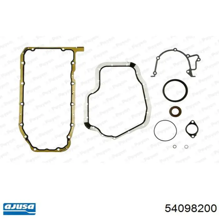 Нижний комплект прокладок двигателя 90540357 Opel