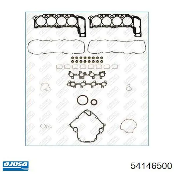 Нижний комплект прокладок двигателя Ajusa 54146500 цена, от 88.73 USD