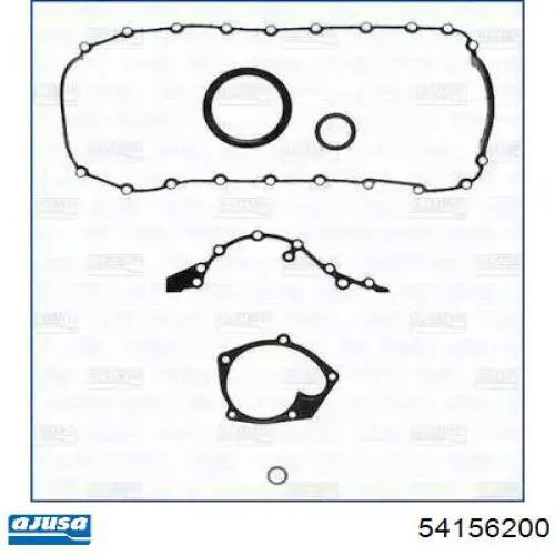Комплект прокладок двигателя нижний Опель Агила A