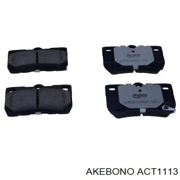 Купить ACT1113 Akebono Колодки тормозные задние, дисковые