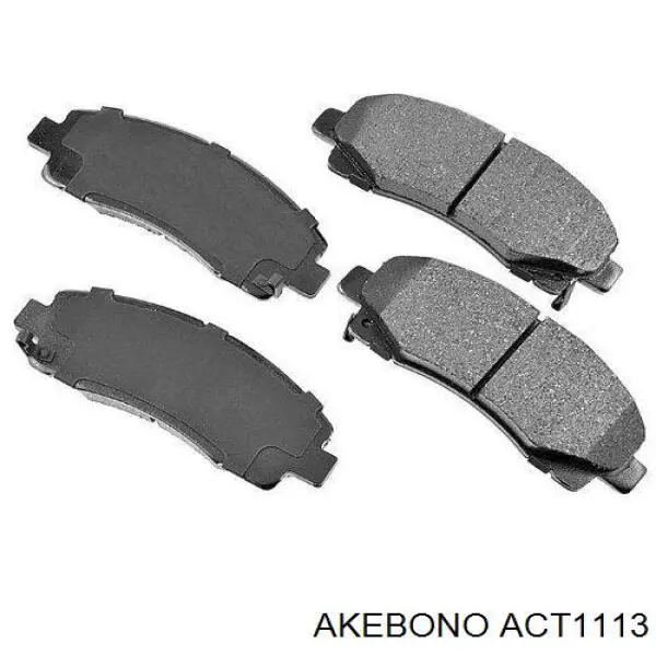 ACT1113 Akebono Колодки тормозные дисковые комплект