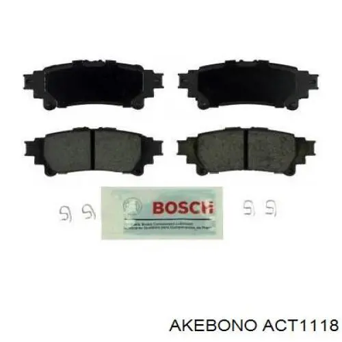 Колодки Akebono ACT1118 цена, от 31.74 USD