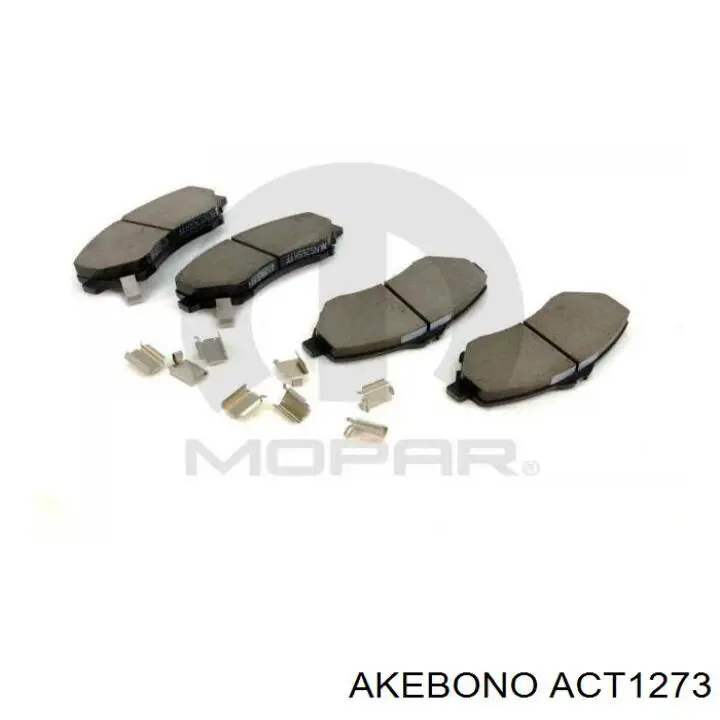 Передние тормозные колодки ACT1273 Akebono