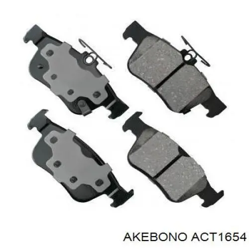 Купить ACT1654 Akebono Колодки тормозные