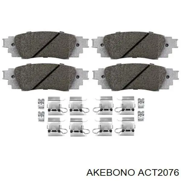 ACT2076 Akebono Колодки передние