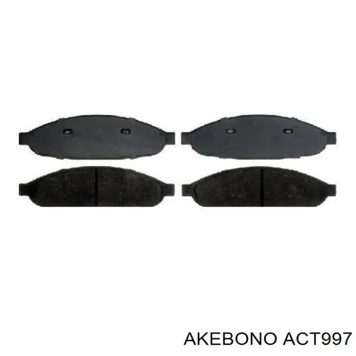 Колодки Akebono ACT997 цена, от 24.57 USD