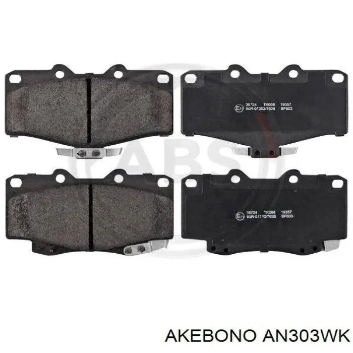 AN303WK Akebono Колодки передние