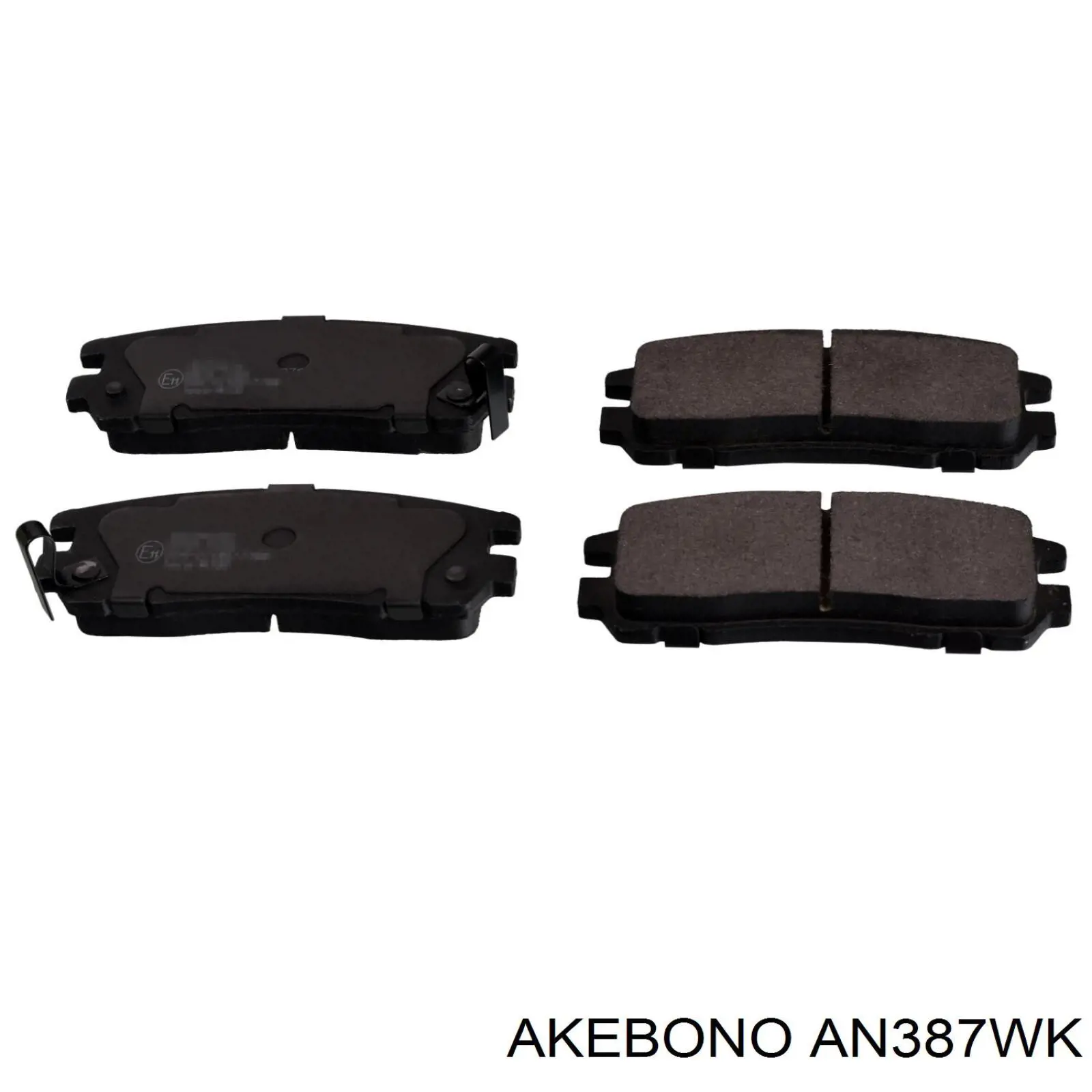 Колодки дисковые  Akebono AN387WK цена, от 11.23 USD