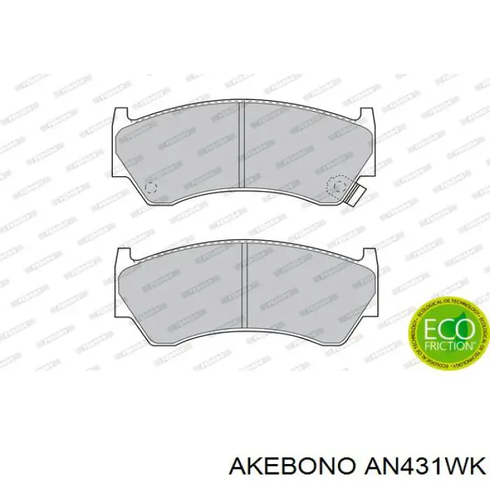 Купить AN431WK Akebono Колодки тормозные