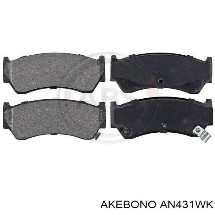 Колодки Akebono AN431WK цена, от 14.06 USD