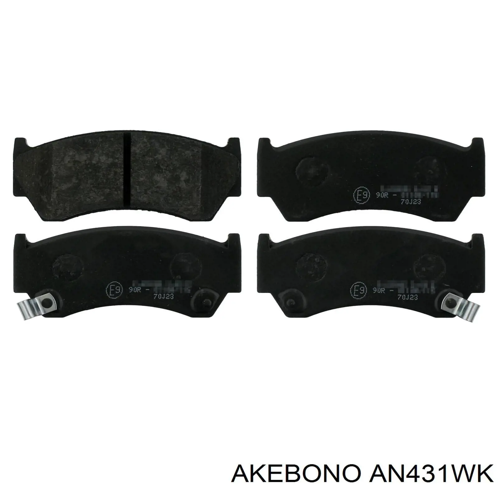 AN431WK Akebono Колодки передние