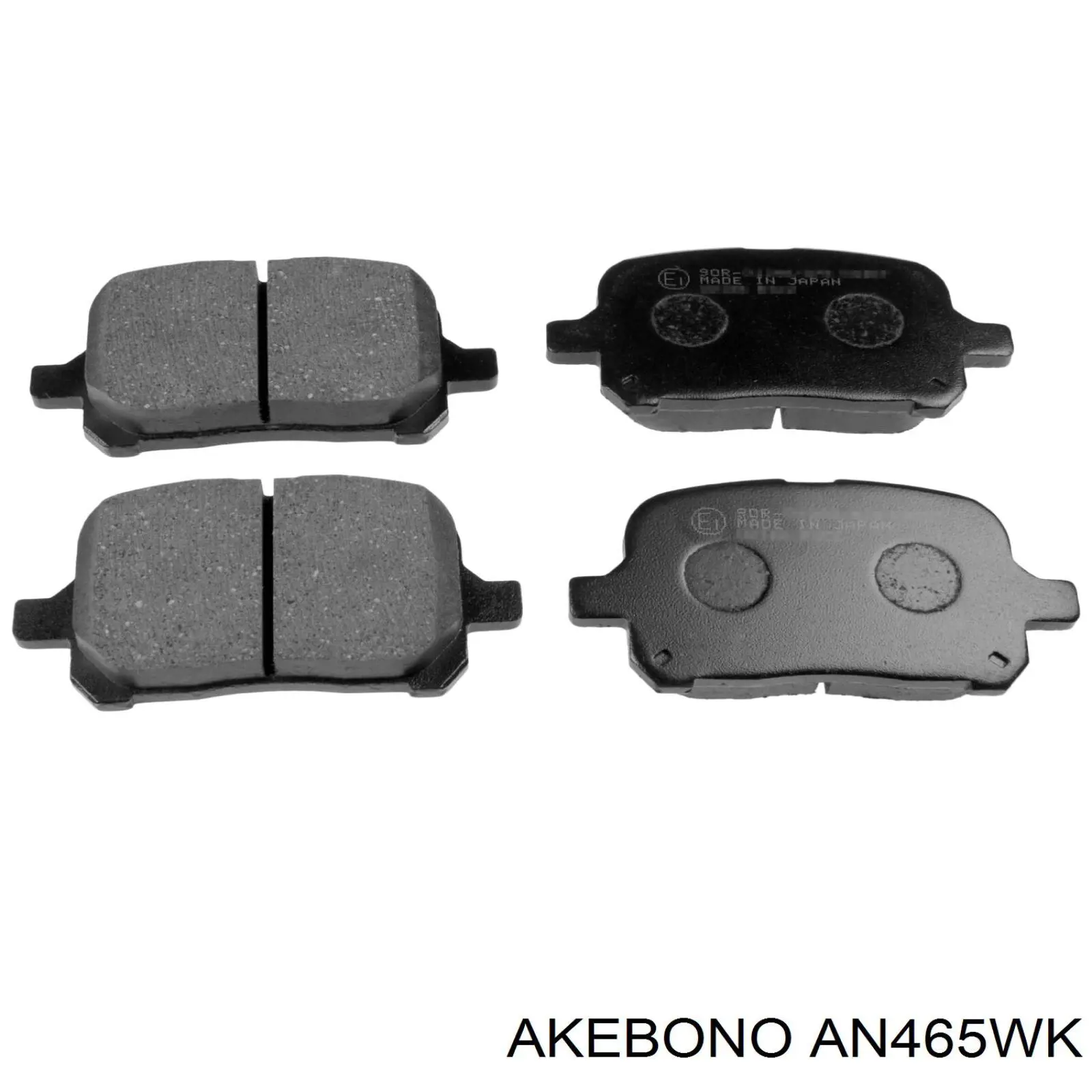 AN465WK Akebono Колодки передние