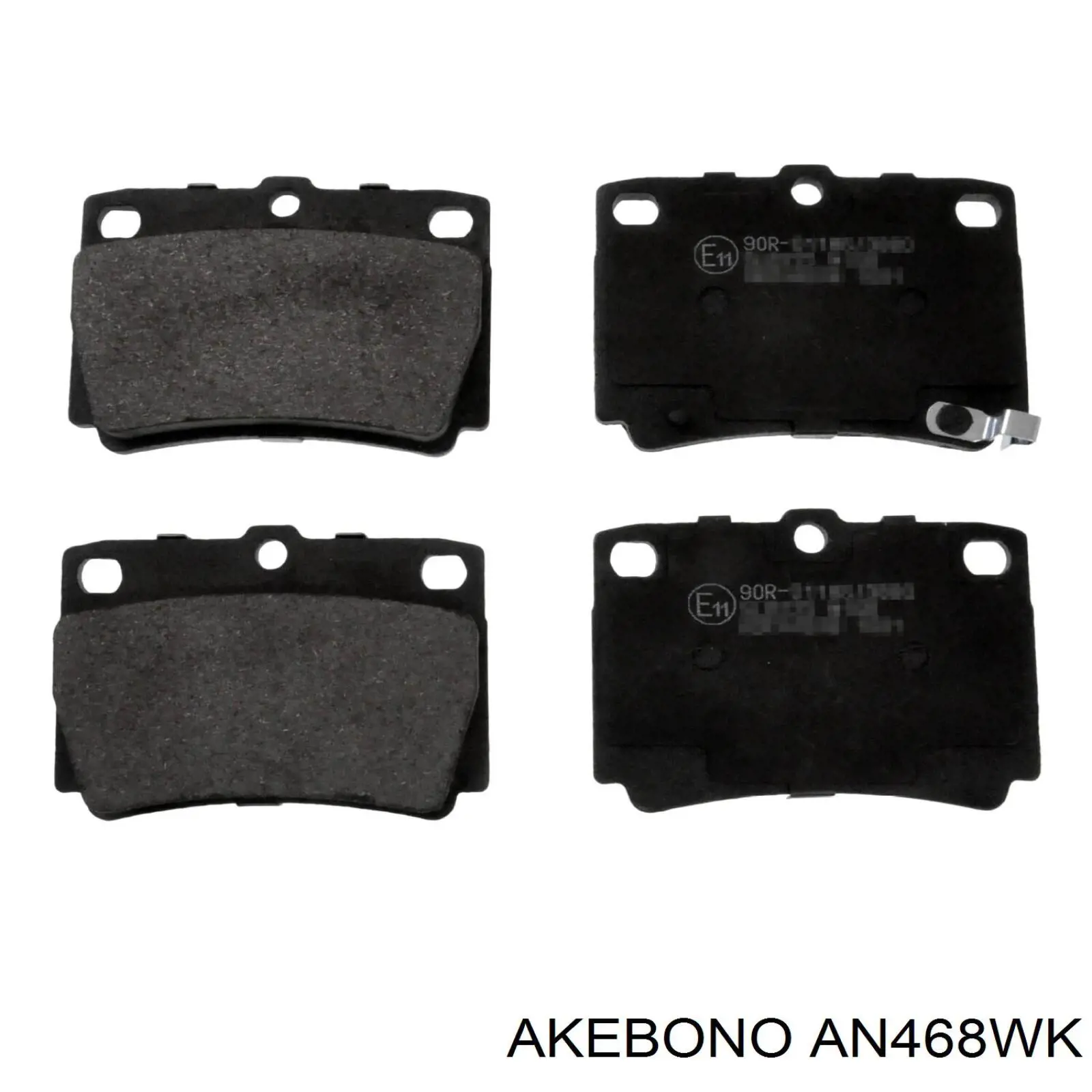 AN468WK Akebono Колодки тормозные дисковые комплект