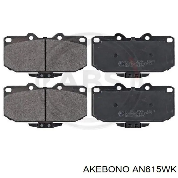 Колодки Akebono AN615WK цена, от 31.03 USD