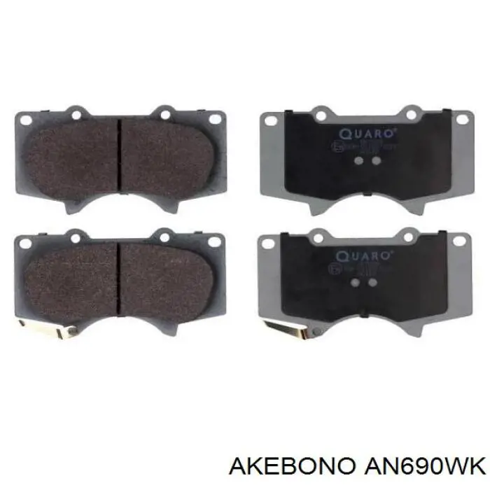 AN690WK Akebono Колодки передние