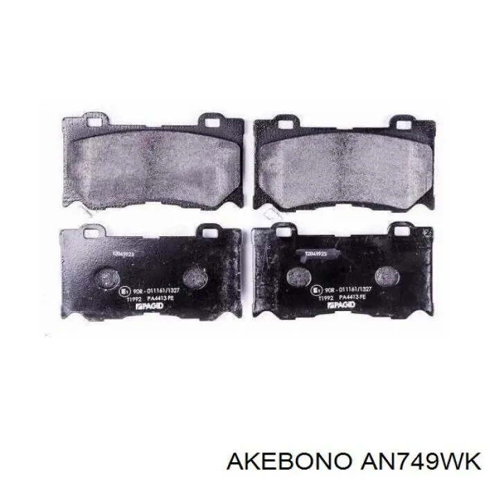 AN749WK Akebono Колодки передние
