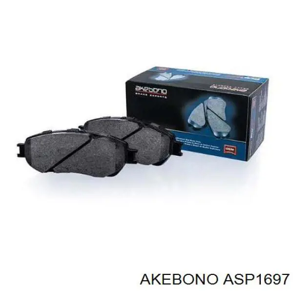 Передние тормозные колодки ASP1697 Akebono