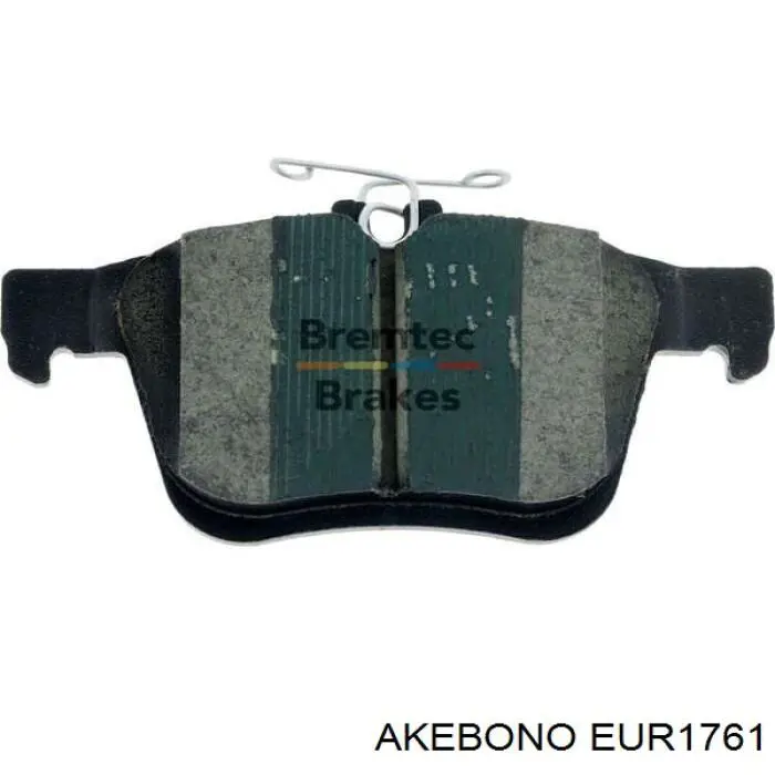 Купить EUR1761 Akebono Колодки тормозные задние, дисковые