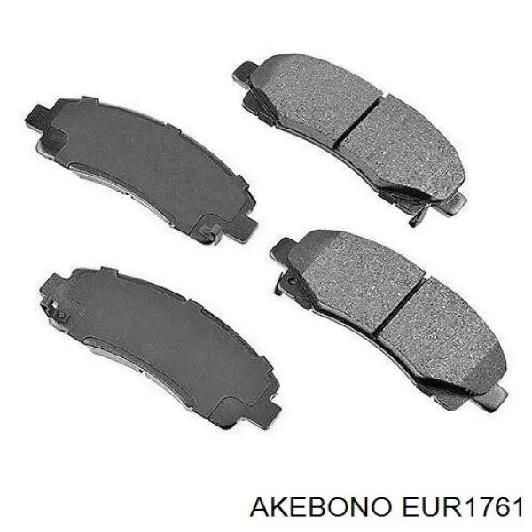 EUR1761 Akebono Колодки тормозные дисковые комплект