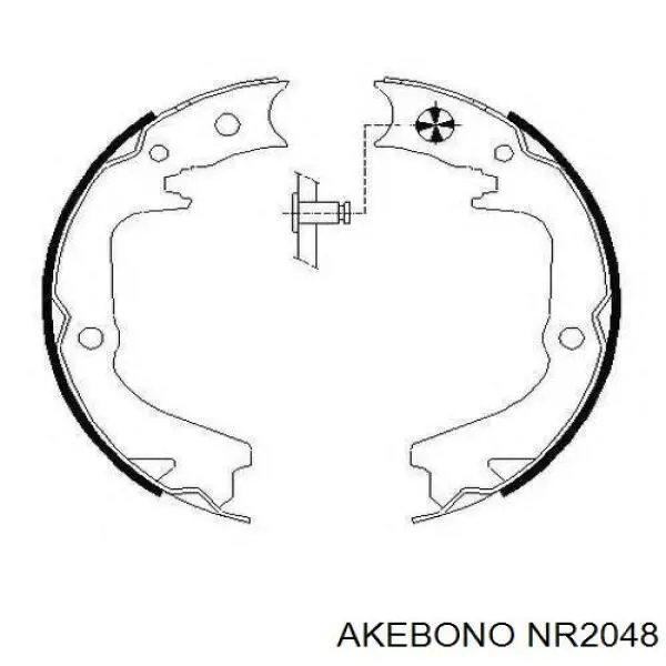 Задние барабанные колодки NR2048 Akebono