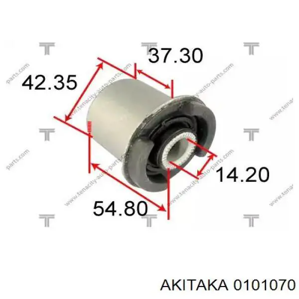 Купить 0101070 Akitaka Сайлентблок нижний передней подвески