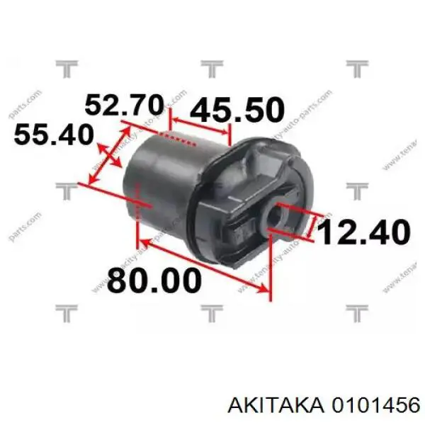 0101456 Akitaka Сайлентблок балки моста