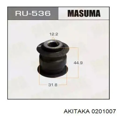 Сайлентблок заднего поперечного рычага 0201007 Akitaka